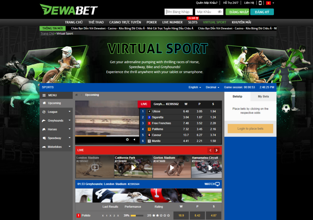 Virtual Sport tại DEWABET