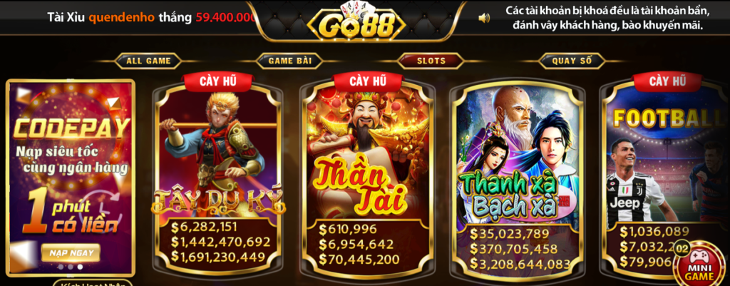 Slot game tại GO88